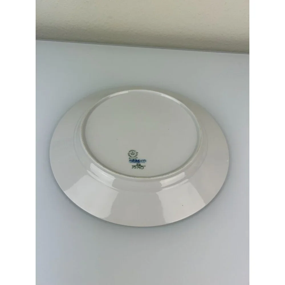 Royal Copenhagen Denmark Noblesse Blue & White Dinner Plate 10